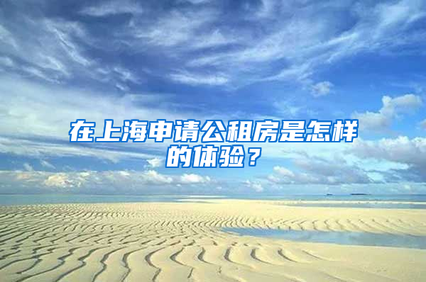 在上海申请公租房是怎样的体验？