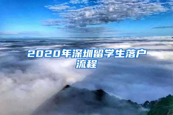 2020年深圳留学生落户流程