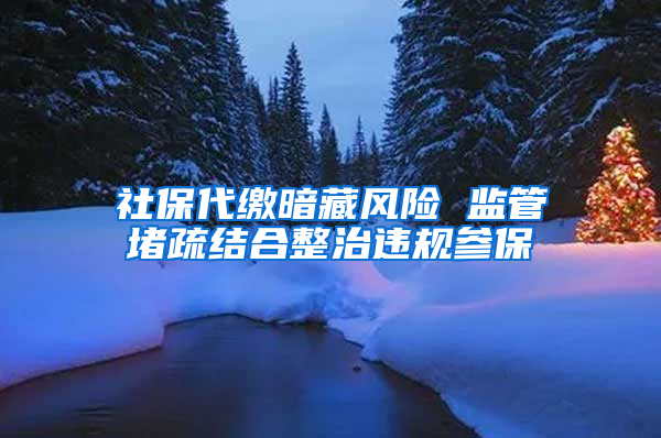 社保代缴暗藏风险 监管堵疏结合整治违规参保