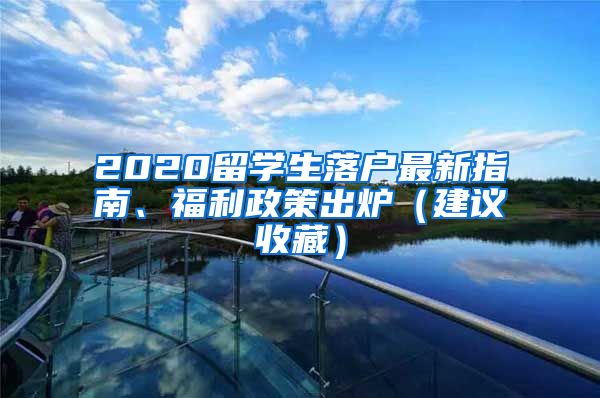 2020留学生落户最新指南、福利政策出炉（建议收藏）