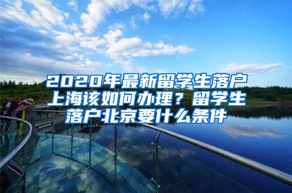 2020年最新留学生落户上海该如何办理？留学生落户北京要什么条件