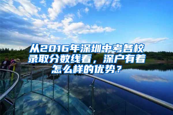 从2016年深圳中考各校录取分数线看，深户有着怎么样的优势？