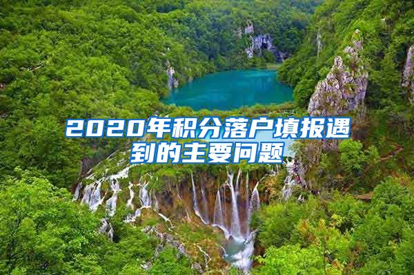 2020年积分落户填报遇到的主要问题