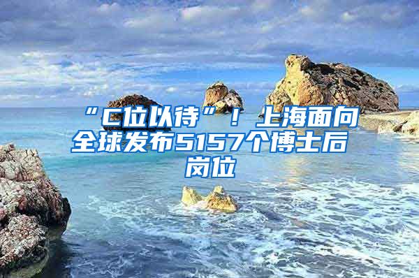 “C位以待”！上海面向全球发布5157个博士后岗位