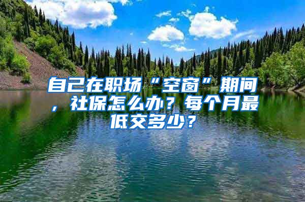 自己在职场“空窗”期间，社保怎么办？每个月最低交多少？