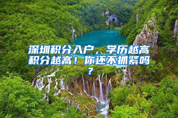 深圳积分入户，学历越高积分越高！你还不抓紧吗？