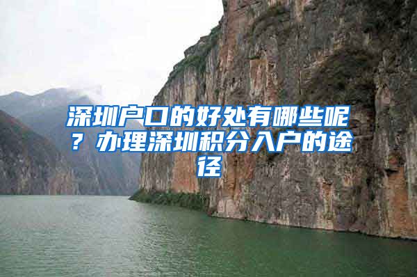 深圳户口的好处有哪些呢？办理深圳积分入户的途径