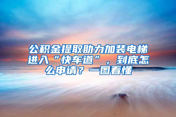 公积金提取助力加装电梯进入“快车道”，到底怎么申请？一图看懂