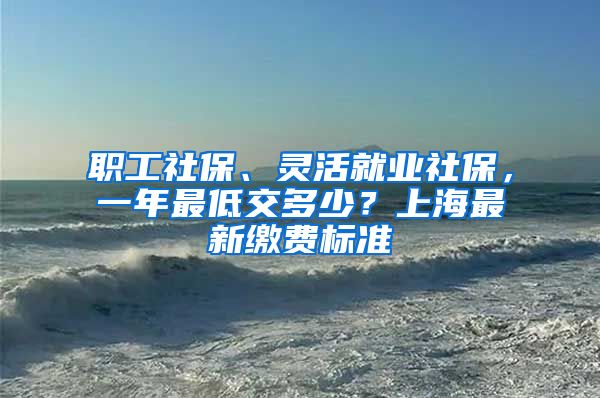 职工社保、灵活就业社保，一年最低交多少？上海最新缴费标准