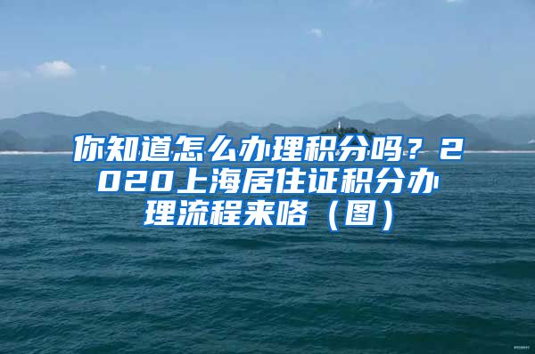 你知道怎么办理积分吗？2020上海居住证积分办理流程来咯（图）