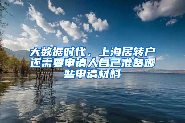 大数据时代，上海居转户还需要申请人自己准备哪些申请材料