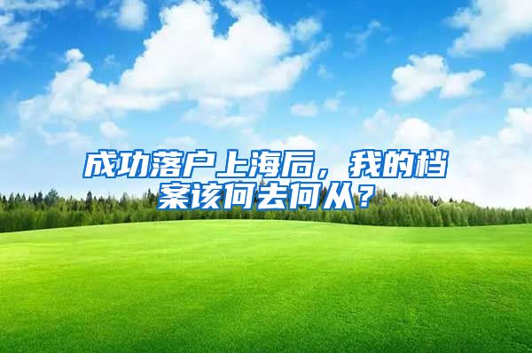 成功落户上海后，我的档案该何去何从？