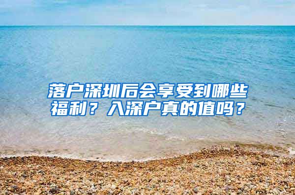 落户深圳后会享受到哪些福利？入深户真的值吗？