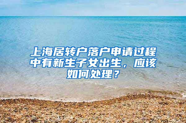 上海居转户落户申请过程中有新生子女出生，应该如何处理？