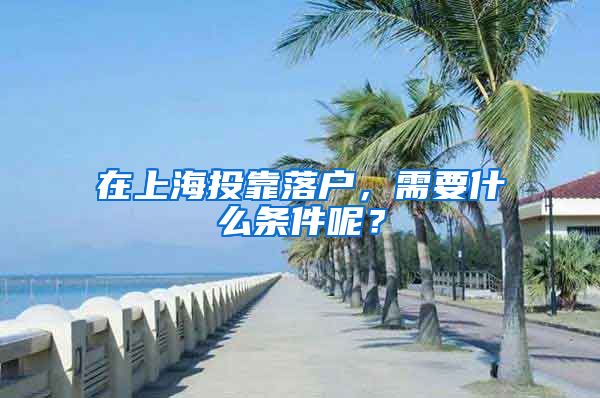 在上海投靠落户，需要什么条件呢？