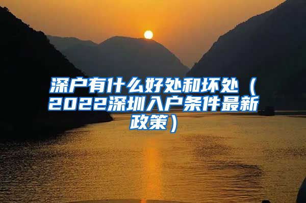 深户有什么好处和坏处（2022深圳入户条件最新政策）