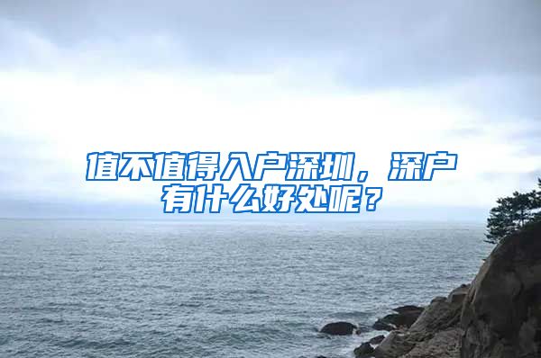 值不值得入户深圳，深户有什么好处呢？