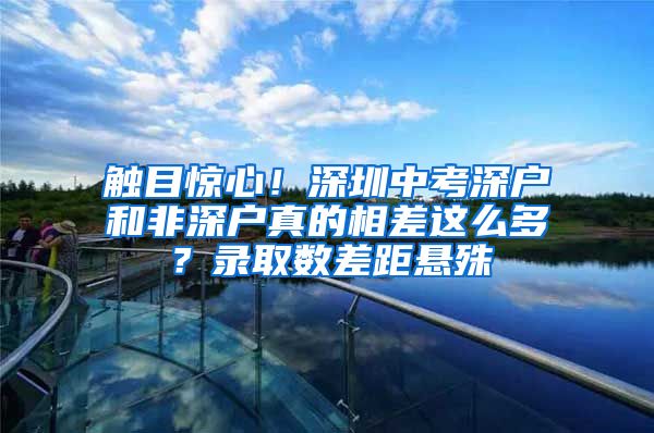 触目惊心！深圳中考深户和非深户真的相差这么多？录取数差距悬殊