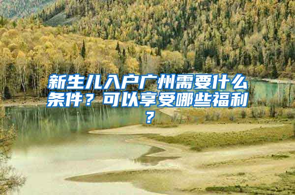 新生儿入户广州需要什么条件？可以享受哪些福利？