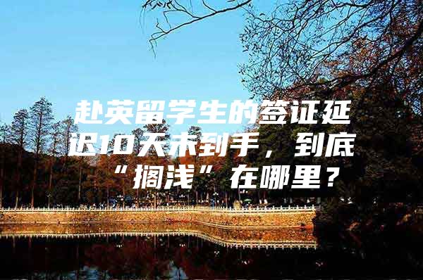 赴英留学生的签证延迟10天未到手，到底“搁浅”在哪里？