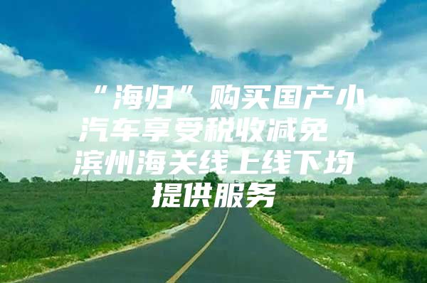 “海归”购买国产小汽车享受税收减免 滨州海关线上线下均提供服务